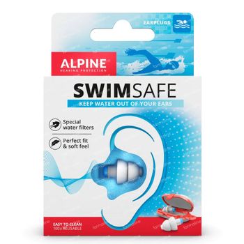 Alpine SwimSafe Bouchons D'Oreilles + Mini Boîte GRATUIT 1 paire