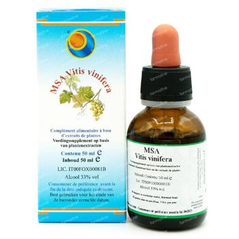 Vitis Vinifera MSA Macérat 50 ml gouttes
