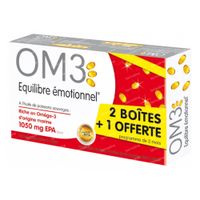 OM3 Équilibre Émotionnel Pack 2 BOITES + 1 OFFERTE 3x60  capsules