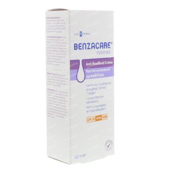 Benzacare Creme Antirougeurs SPF30 50 ml crème