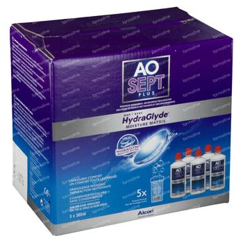 AOsept Plus met HydraGlyde 5x360 ml