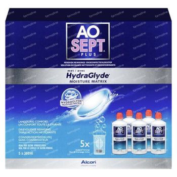 AOsept Plus met HydraGlyde 5x360 ml