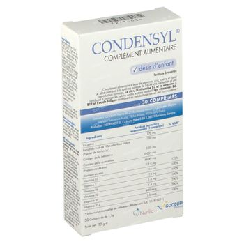Condensyl 30 comprimés