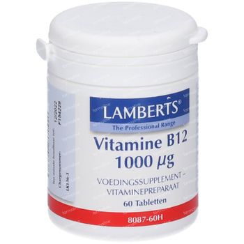 Vitamine B12 Lamberts 1000mcg 60 comprimés