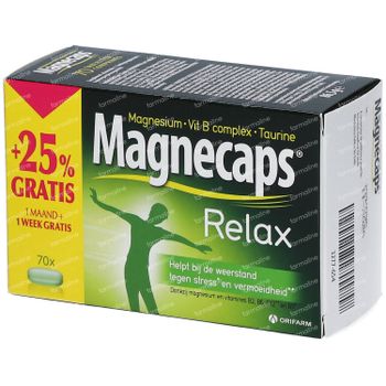 Magnecaps Relax + 25% GRATUIT  70 comprimés