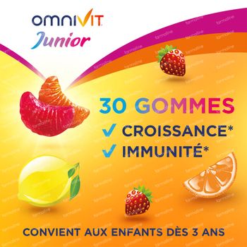 Omnivit Junior Gummies - Vitamine & Enfant 30 pièces