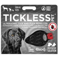 Tickless Ultrasone Verjager Teek/Vlo Zwart 1 st
