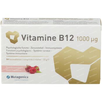 Metagenics Vitamine B12 1000 mcg 84 comprimés à croquer