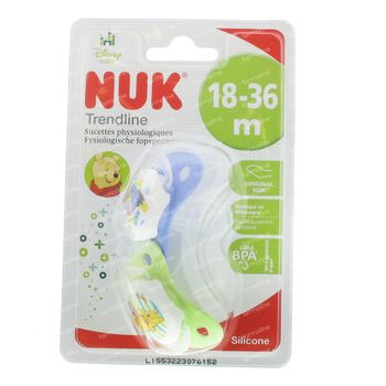 NUK Sucette Duo Winnie TP +18M 2 st