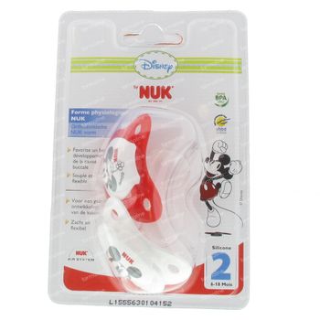 NUK Sucette Duo Minnie 6-18M 2 tétine