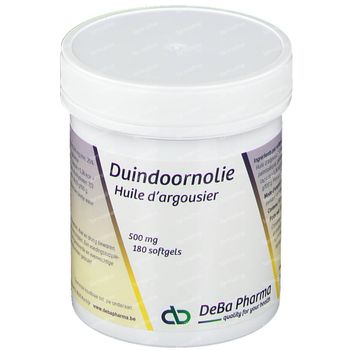 DeBa Pharma Huile D'Argousier 500 mg 180 capsules