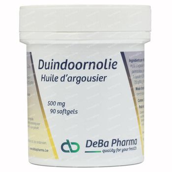 DeBa Pharma Huile D'Argousier 500 mg 90 capsules