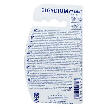 Elgydium Fil Dentaire Clinique Chlorhexid Noir 50 m