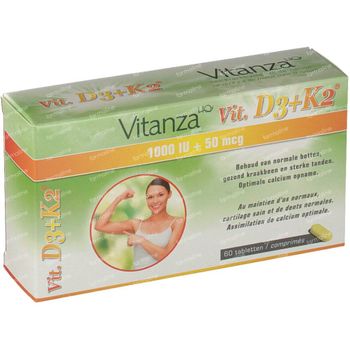 Vitanza HQ Vitamine D3 + K2 60 comprimés