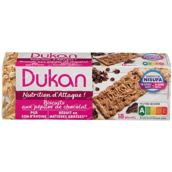 Dukan Biscuits Pépites de Chocolat 18 pièces