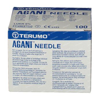 Terumo Agani Aiguille Jetable 20gx1 1/2 rb 0,9x40 100 st