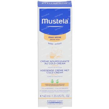 Mustela Crème nourrissante au Cold Cream Peau Sèche 40 ml