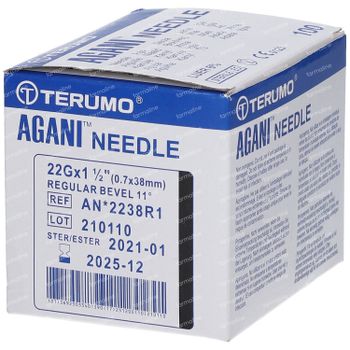 Terumo Agani Aiguille Jetable 22gx1 1/2 0,70x40 100 pièces