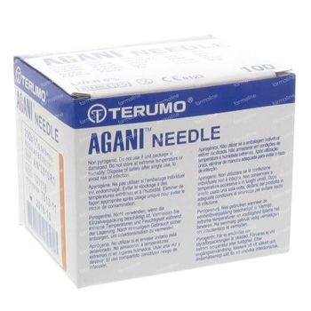 Terumo Agani Aiguille Jetable 25gx5/8 rb 0.50x16 100 st
