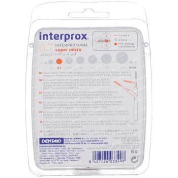 Interprox Premium Interdentale Super Micro Orange 0.7 mm 6 st
