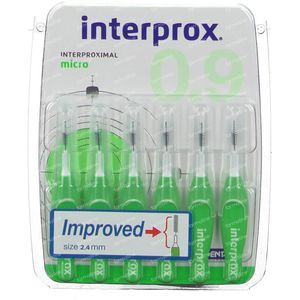 Interprox Premium Brosse Interdentaire Micro Verte 6 pièces