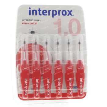 Interprox Premium mini conical 1.0 2.0mm- 4.0mm rood 6 st