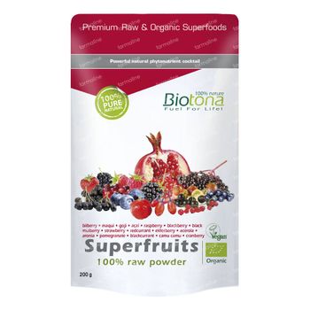Biotona Superfruits Raw Powder 200 g poudre