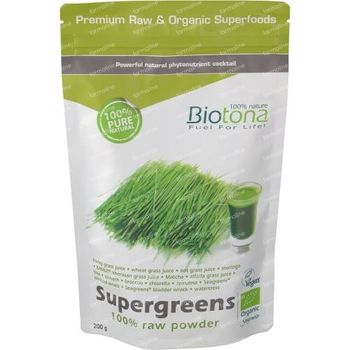 Biotona Supergreens Raw Powder 200 g poudre