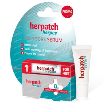 Herpatch Serum Koortsblaasjes + Prevent Stick 5 ml + 4,8 g