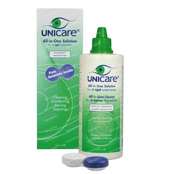 Unicare All-in-One Liquides Lentilles de Contact Dures 360 ml