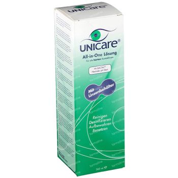 Unicare All-in-One Liquides Lentilles de Contact Dures 360 ml