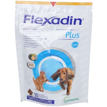 Flexadin Plus Hond en Kat <10kg 30 kauwtabletten