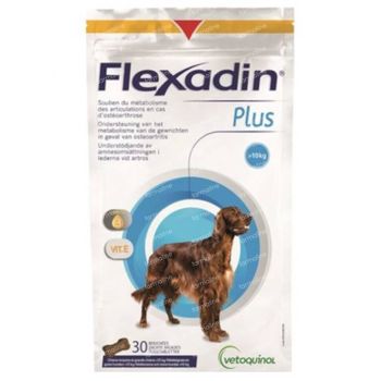 Flexadin Plus Hond >10kg 30 kauwtabletten