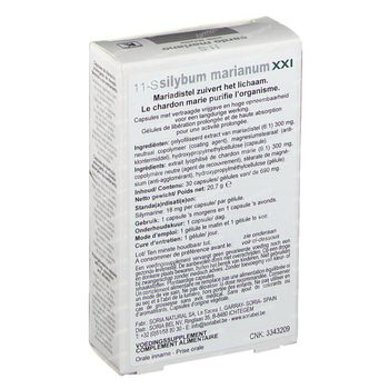 Soria Natural Silybum Marianum Xxi 300 mg 30 capsules