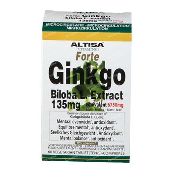 Altisa® Ginkgo Biloba Forte 135 mg 60 capsules