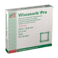 Vliwasorb Pro Absorberverband 12,5 x 12,5 cm 10 st