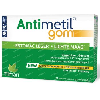 Antimetil Gom 24 zuigtabletten