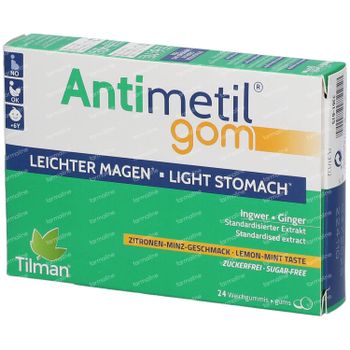 Antimetil® Gom 24 zuigtabletten