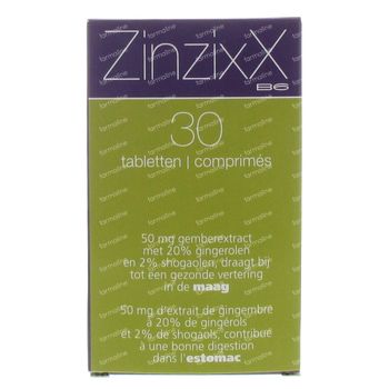 ZinzixX B6 Extrait de Gingembre 30 comprimés