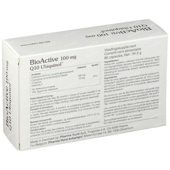 Pharma Nord BioActive Q10 100mg + 20 Capsules GRATUITES 60+20 capsules