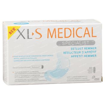 XL-S Medical Eetlustremmer - Houdt Eetlust en Hongergevoel Onder Controle 60 capsules