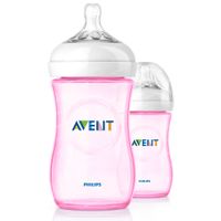 Avent Zuigfles Natural Roze Duo 260 ml