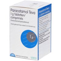 Paracetamol Teva 1g 100  comprimés