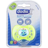 Dodie Fopspeen Silicoon Fluo Monsters 18Months+ 1 st