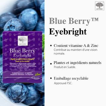 New Nordic Blue Berry Eyebright 120 comprimés