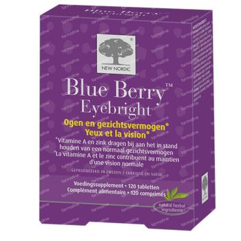 New Nordic Blue Berry Eyebright 120 tabletten