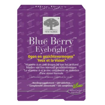 New Nordic Blue Berry Eyebright 120 tabletten