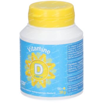 Vitamine D3 180 softgels