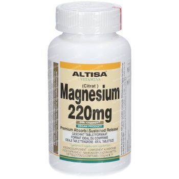 Altisa Magnesium Citrat 100 comprimés