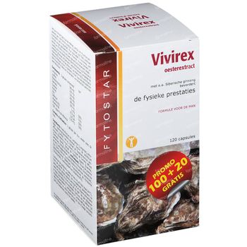 Fytostar Vivirex + 20 Gélules GRATUIT 100+20 capsules